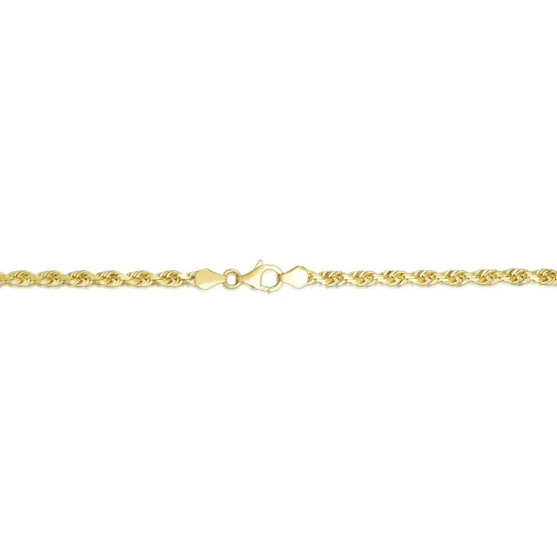 Diamond-Cut Rope Chain in 10K Yellow Gold, 22&quot; – Image 3 of 3