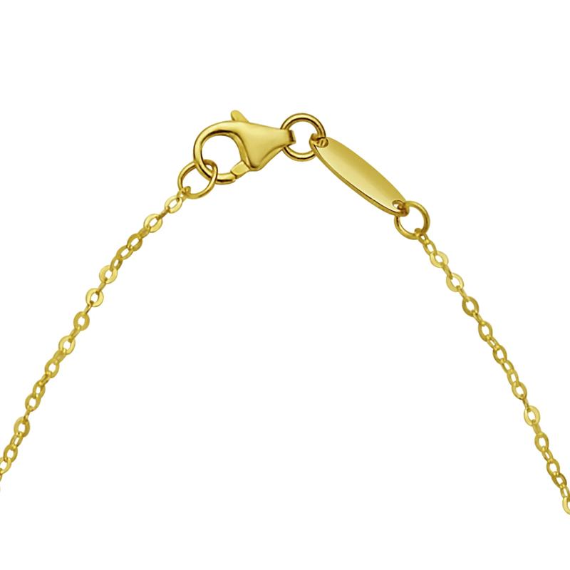 Mini Puffed Heart Pendant Necklace in 14K Yellow Gold – Image 3 of 3