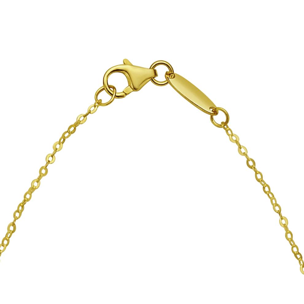 Mini Puffed Heart Pendant Necklace in 14K Yellow Gold – Image 3 of 3