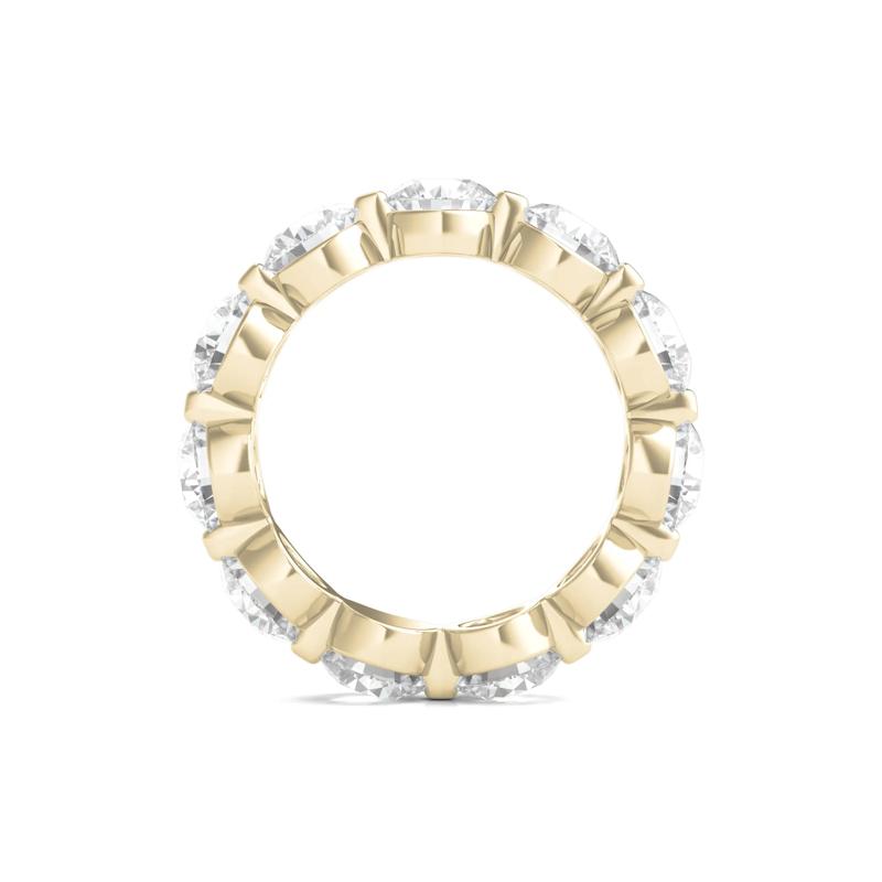 Round-Cut Diamond Shared Prong Eternity Band in 14k Yellow Gold &#40;7 ct. tw.&#41; – Image 2 of 3