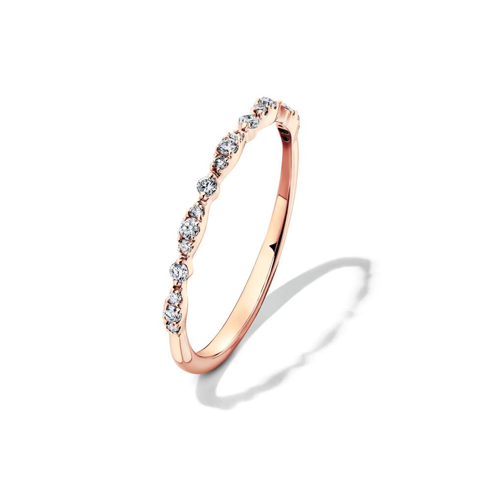 Lab Grown Diamond Stack Band in 10K Rose Gold (1/7 ct. tw.) – Image 4 of 4