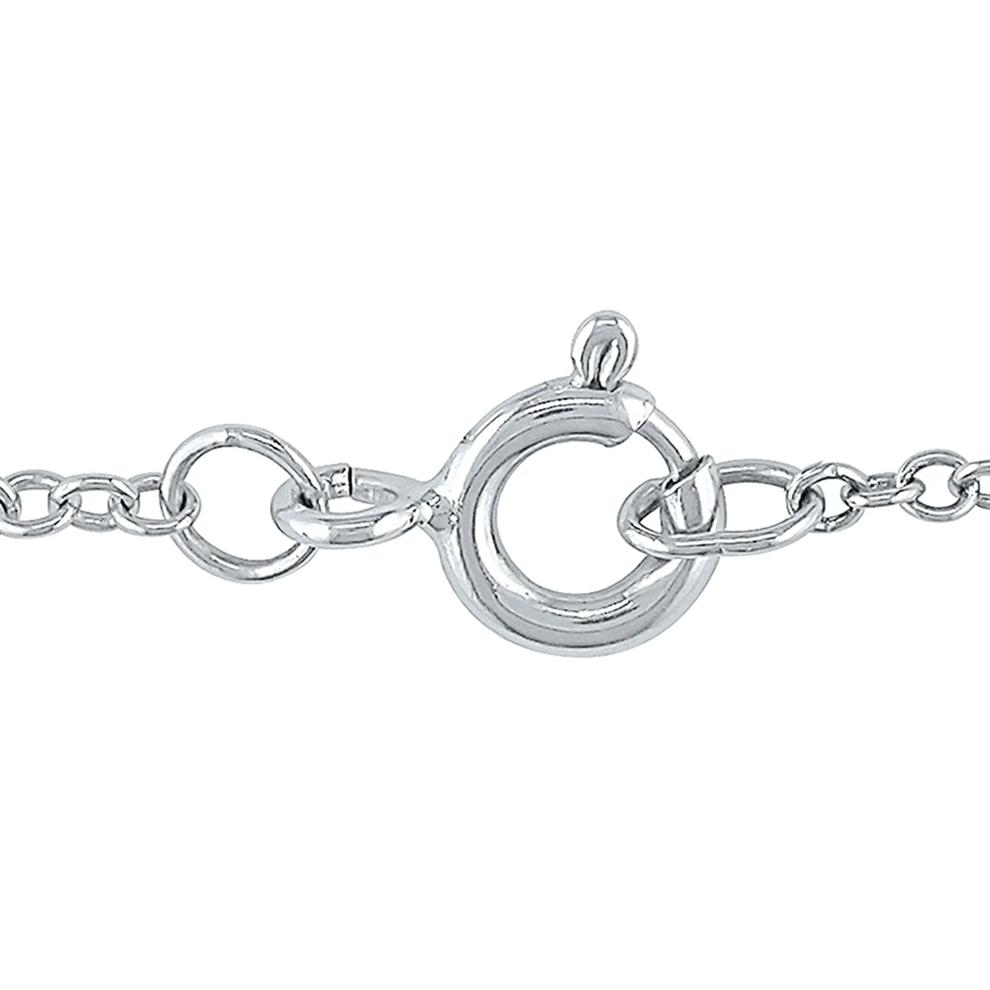 Ribbon Pendant with Diamond Accents in Sterling Silver – Image 3 of 3