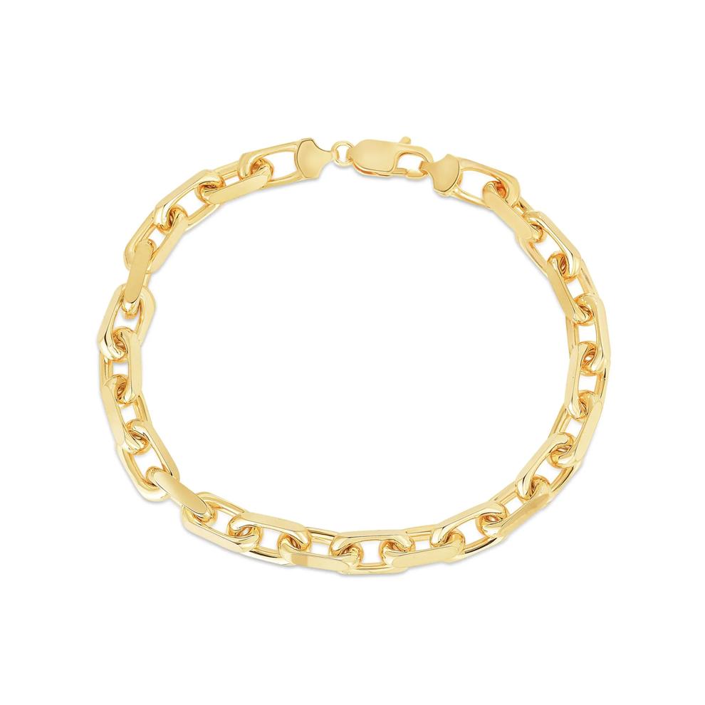 French Cable Link Bracelet in 14K Yellow Gold, 6.1MM, 8.25" – Image 1 of 2