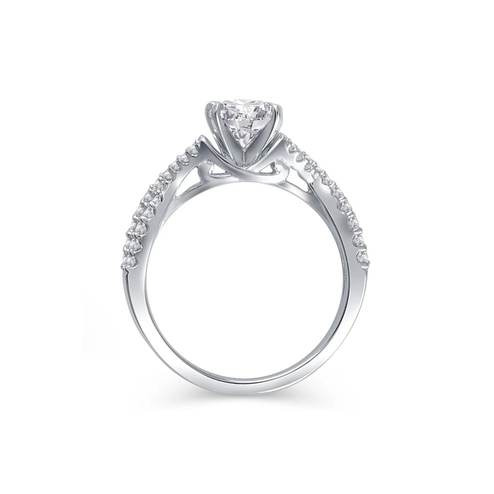 1/3 ct. tw. Diamond Semi-Mount Engagement Ring in 14K White Gold (Setting Only) – Image 3 of 6