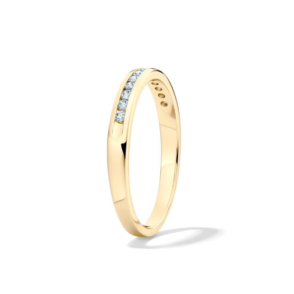 1/7 ct. tw. Diamond Wedding Band in 14K Yellow Gold – Image 3 of 4