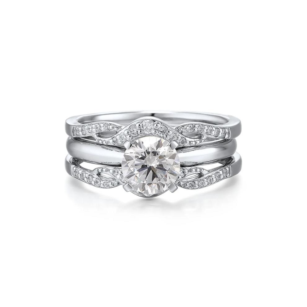 1/4 ct. tw. Diamond Ring Enhancer in 10K White Gold  – Image 4 of 4