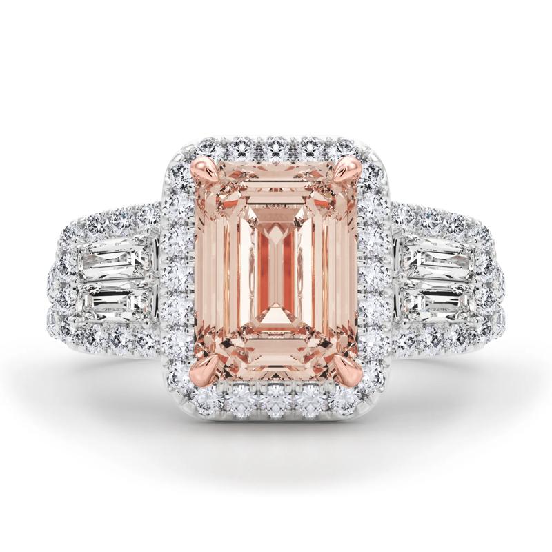 Lab Grown Pink Diamond Engagement Ring in 14K White Gold (3 ct. tw.) – Image 1 of 4