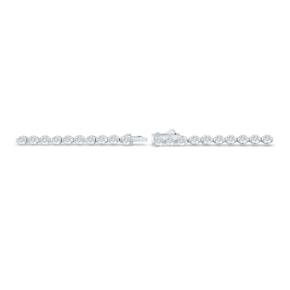Lab Grown Diamond Tennis Bracelet in 14K White Gold (5 ct. tw.) – Image 2 of 2