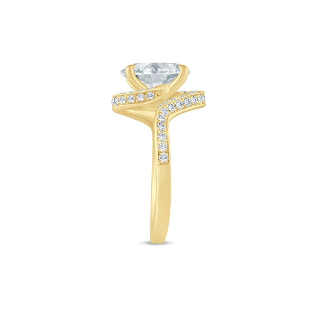 Lab Grown Diamond Bypass Engagement Ring in 14K Yellow Gold (2 1/2 ct. tw.) – Image 3 of 3