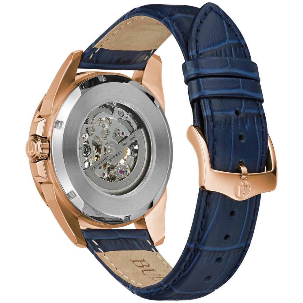 Men's Sutton Watch in Blue Leather – Image 3 of 3