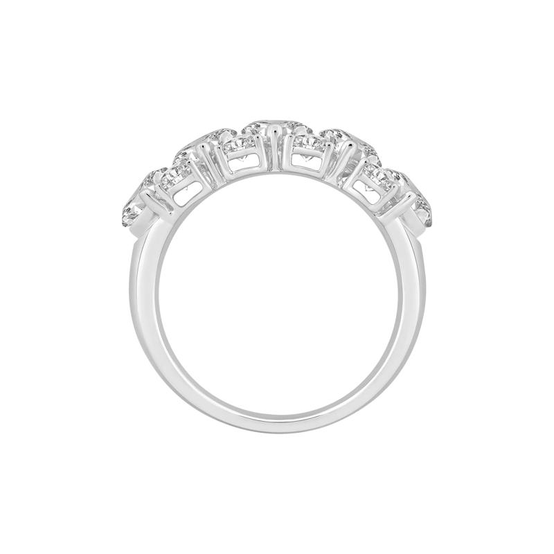 Lab Grown Marquise and Round Diamond Band in 14K White Gold &#40;5 3/4 ct. tw.&#41; – Image 2 of 4