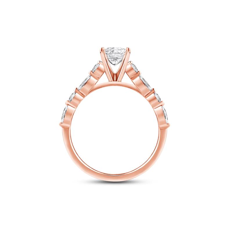 Diamond Semi-Mount in 14K Rose Gold &#40;1/2 ct. tw.&#41; – Image 4 of 5