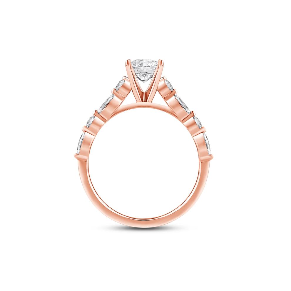 Diamond Semi-Mount in 14K Rose Gold (1/2 ct. tw.) – Image 4 of 5
