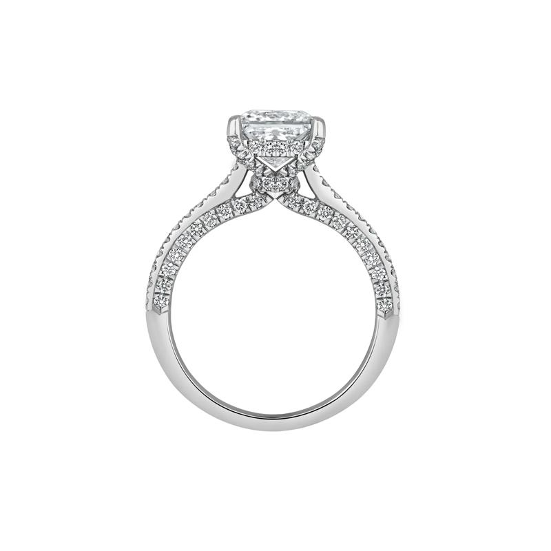 Morgan Lab Grown Diamond Engagement Ring in 14K White Gold &#40;2 7/8 ct. tw.&#41; – Image 2 of 5