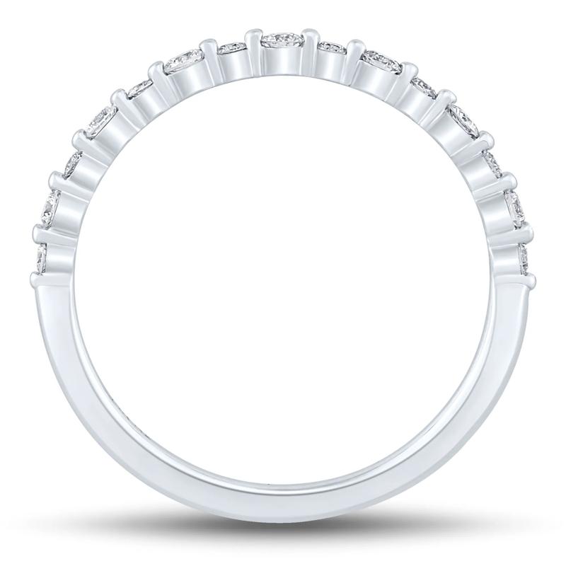 Diamond Shared-Prong Band in 10K White Gold &#40;1/4 ct. tw.&#41; – Image 2 of 3