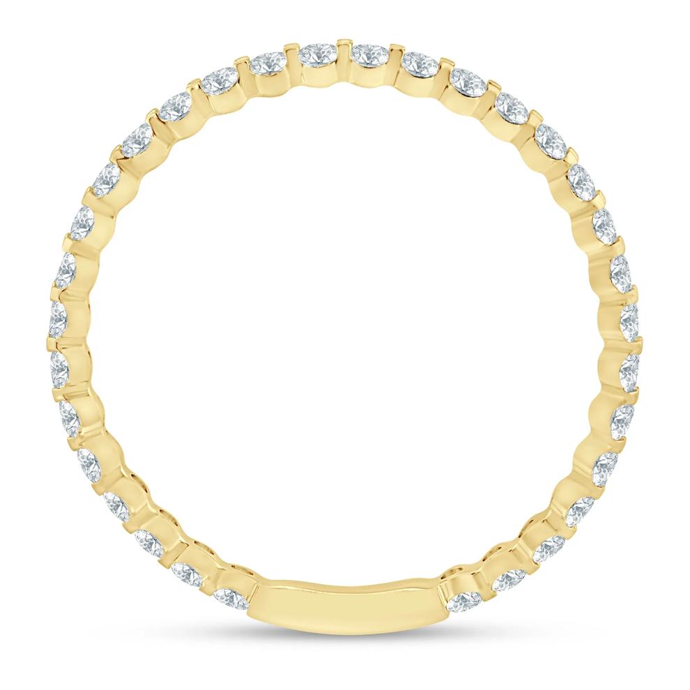 Lab Grown Diamond Round Sizeable Eternity Band in 14K Yellow Gold (1/2 ct. tw.) – Image 2 of 3