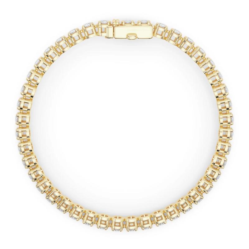 Lab Grown Diamond Tennis Bracelet in 14K Yellow Gold (7 ct. tw.) – Image 2 of 4