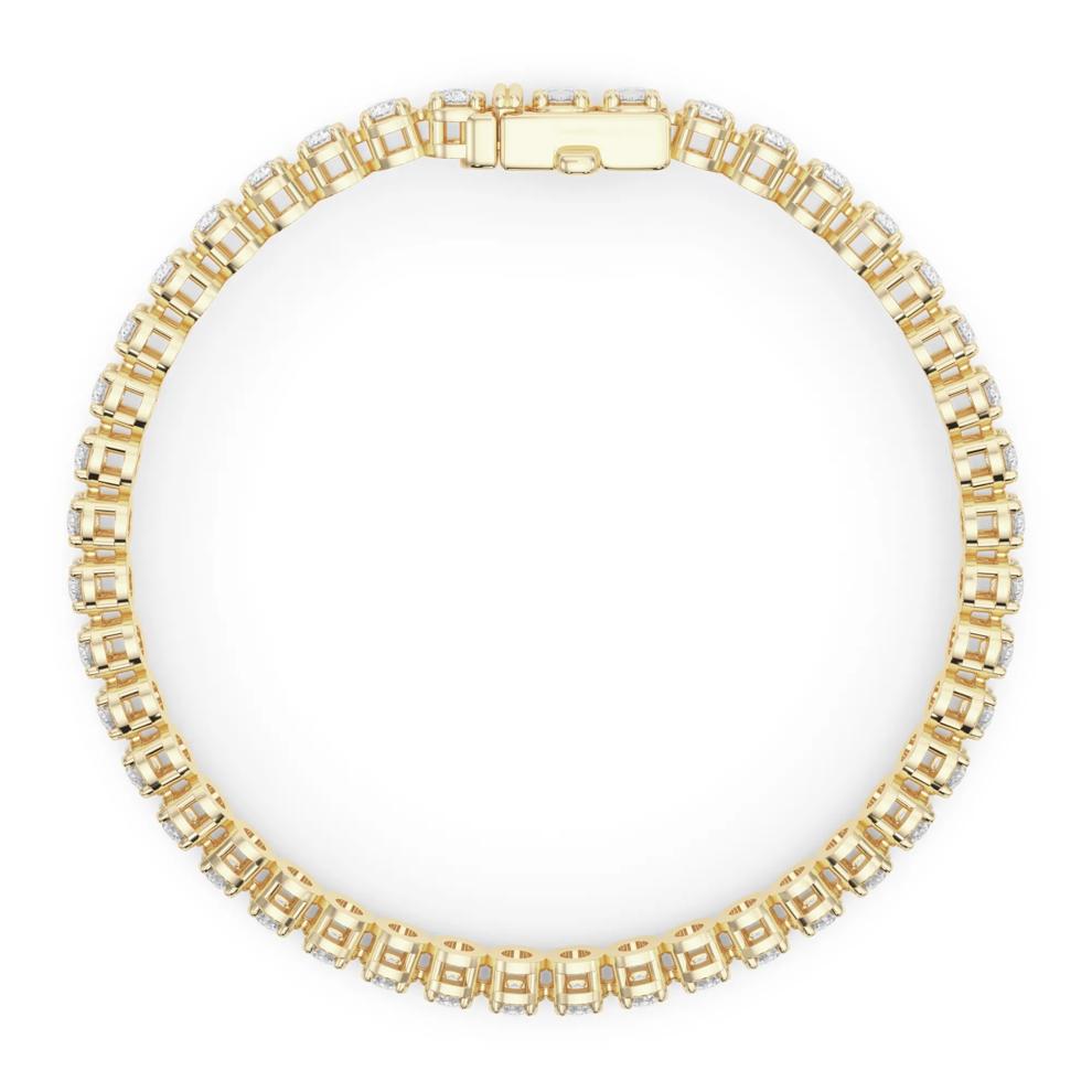 Lab Grown Diamond Tennis Bracelet in 14K Yellow Gold (7 ct. tw.) – Image 2 of 4