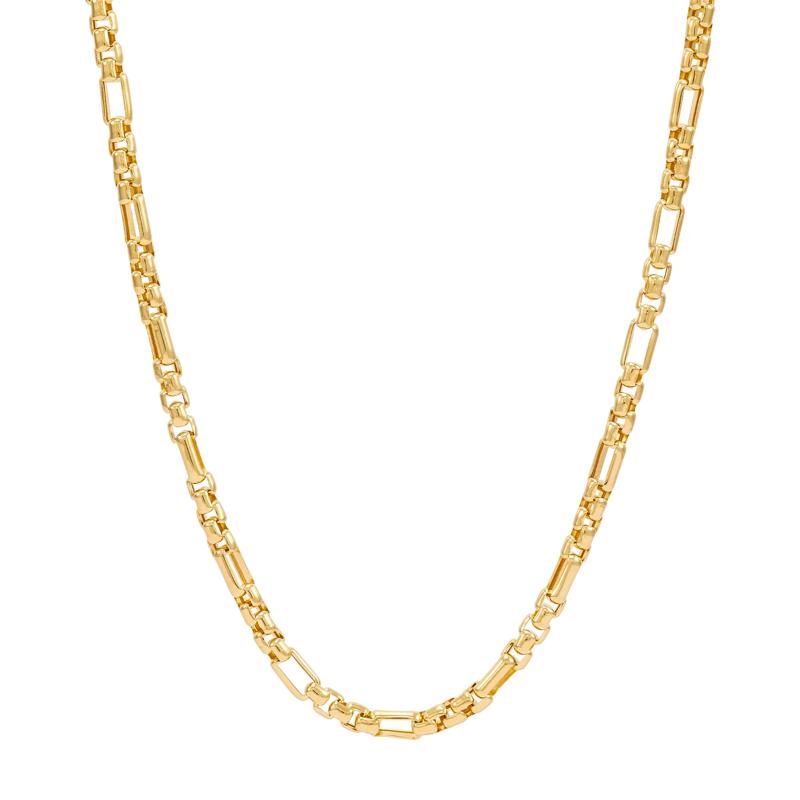 Figaro Chain in 14K Yellow Gold, 22&quot; – Image 1 of 3