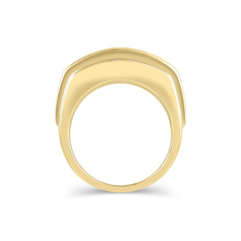Men&#39;s Lab Grown Diamond Two-Row Wedding Band in 14K Yellow Gold &#40;3 ct. tw.&#41; – Image 2 of 3