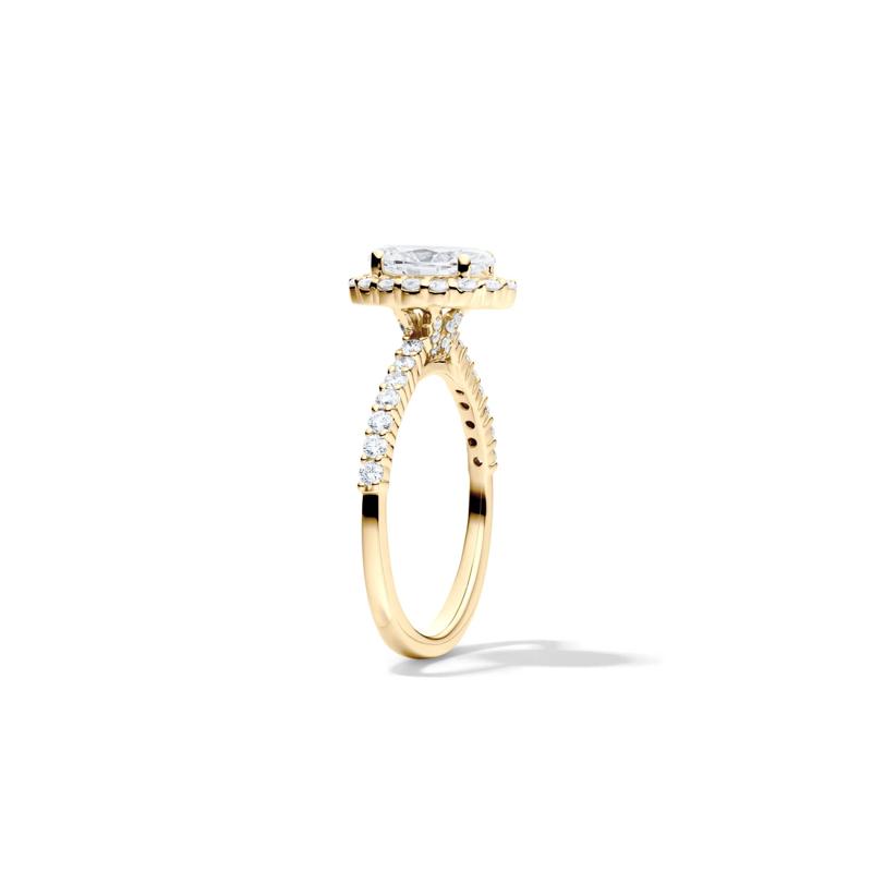 Lab Grown Diamond Oval-Shaped Engagement Ring in 14K Yellow Gold &#40;1 3/4 ct. tw.&#41; – Image 2 of 3