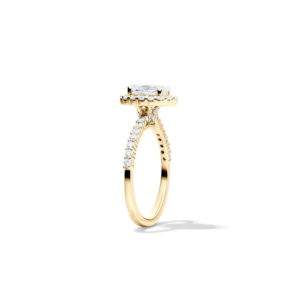 Lab Grown Diamond Oval-Shaped Engagement Ring in 14K Yellow Gold (1 3/4 ct. tw.) – Image 2 of 4