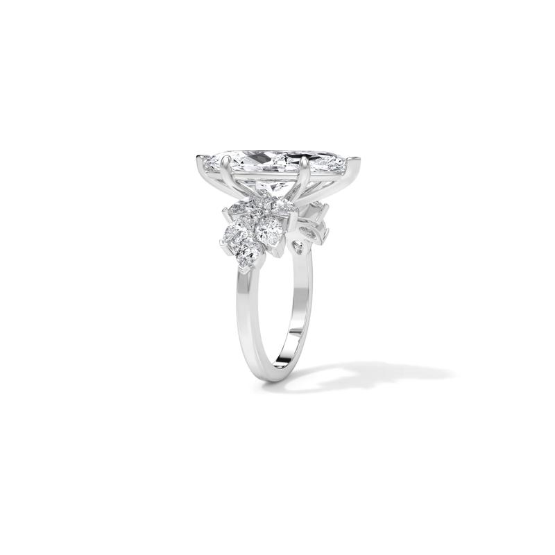 Lab Grown Diamond Marquise Engagement Ring in Platinum &#40;7 1/4 ct. tw.&#41; – Image 3 of 4