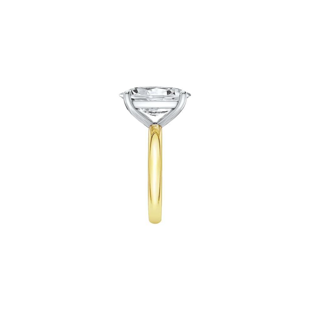 Lab Grown Diamond Elongated Cushion-Cut Engagement Ring in 14K Yellow and White Gold (7 ct. tw.) – Image 3 of 4