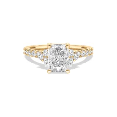 Lab Grown Diamond Radiant-Cut Engagement Ring in 14K Yellow Gold (2 ct. tw.)