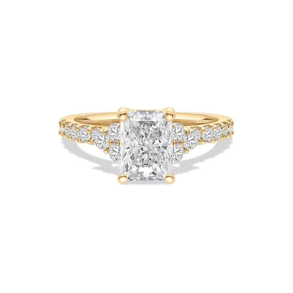 Lab Grown Diamond Radiant-Cut Engagement Ring in 14K Yellow Gold (2 ct. tw.) – Image 1 of 4