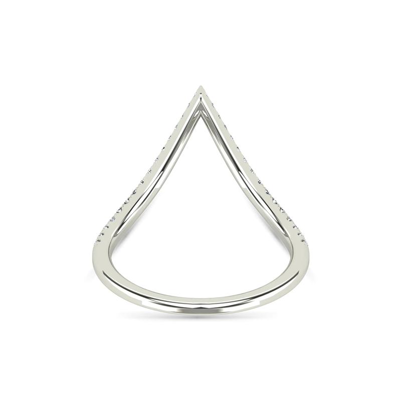 Diamond Chevron Ring in 14K White Gold &#40;1/5 ct. tw.&#41; – Image 4 of 5