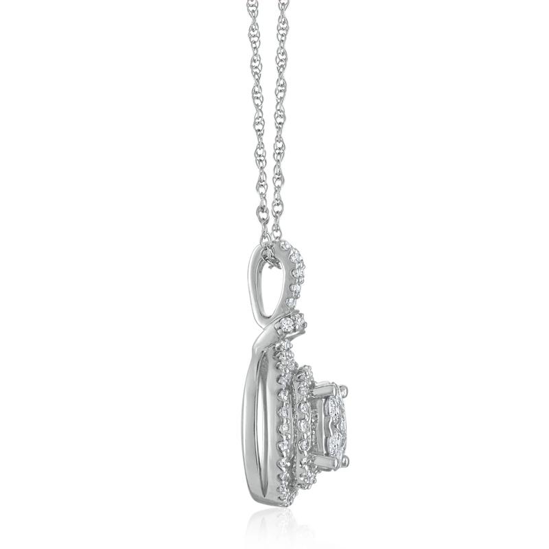 Diamond Pendant in 10K White Gold (1/2 ct. tw.) – Image 2 of 3