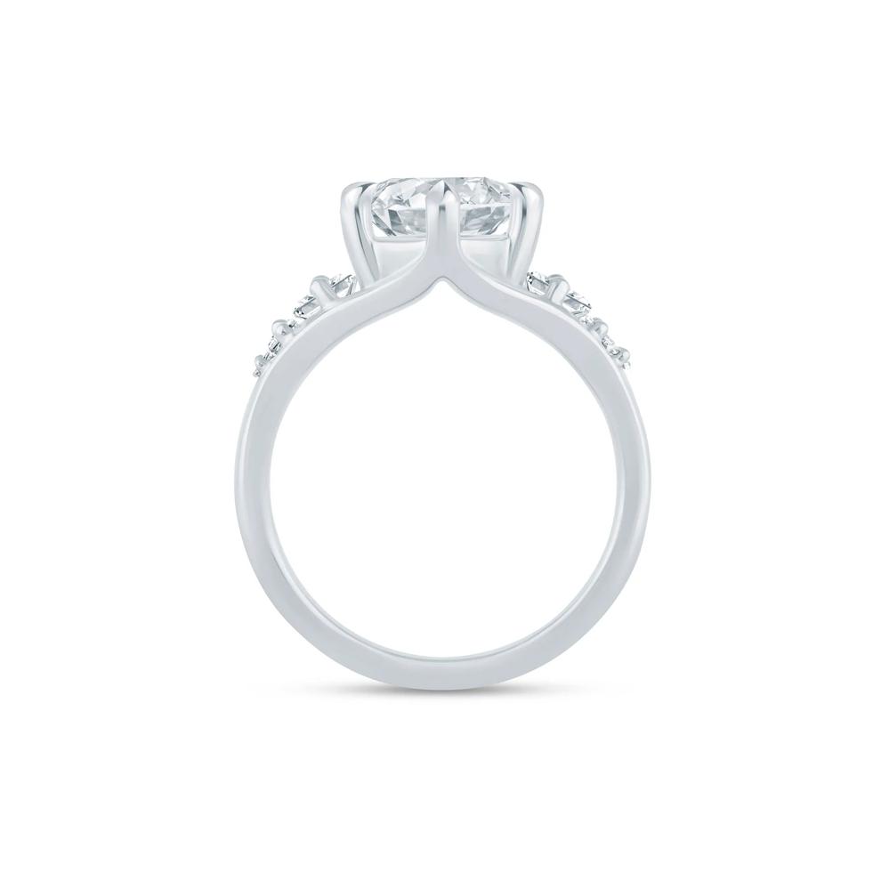 Lab Grown Diamond Marquise Engagement Ring in 18K White Gold (6 3/8 ct. tw.) – Image 2 of 3