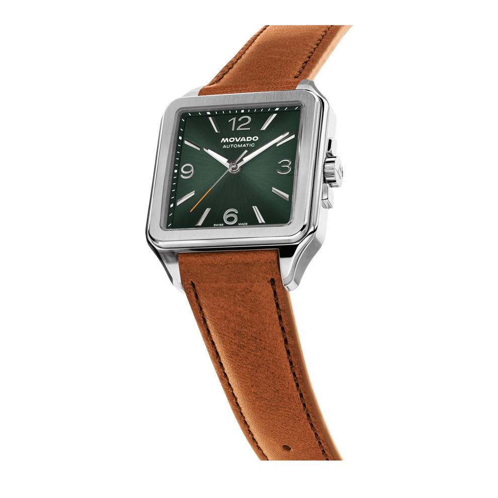 Men's Heritage 1917 Watch in Cognac Leather and Stainless Steel – Image 2 of 3