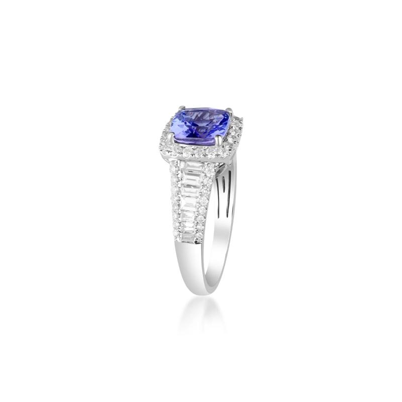 Tanzanite and Diamond Ring in 14K White Gold &#40;7/8 ct. tw.&#41; – Image 5 of 5
