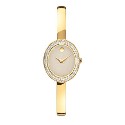Ladies' Museum Bangle Watch in Gold-Tone Stainless Steel