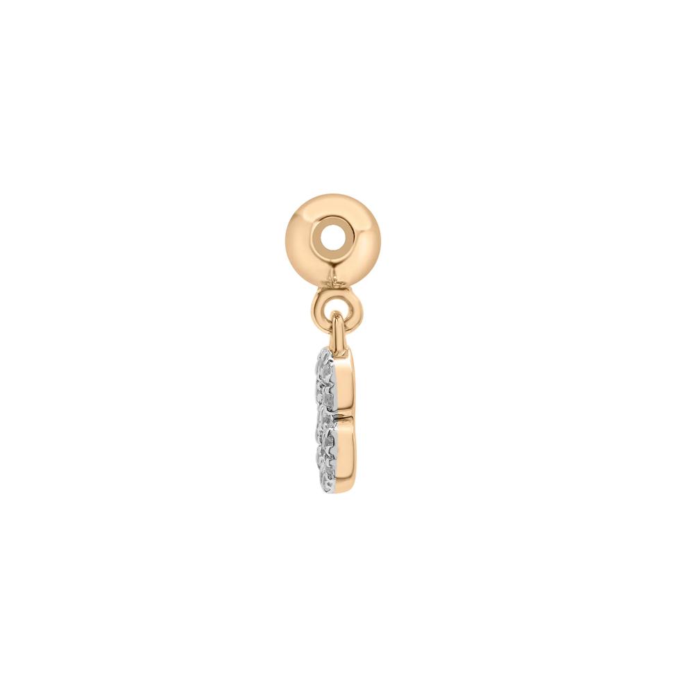 Diamond Accent Number 8 Bead Charm in Vermeil – Image 2 of 3