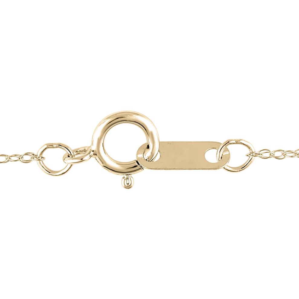 Diamond Journey Heart Pendant in 10K Yellow Gold (1/10 ct. tw.)  – Image 3 of 3