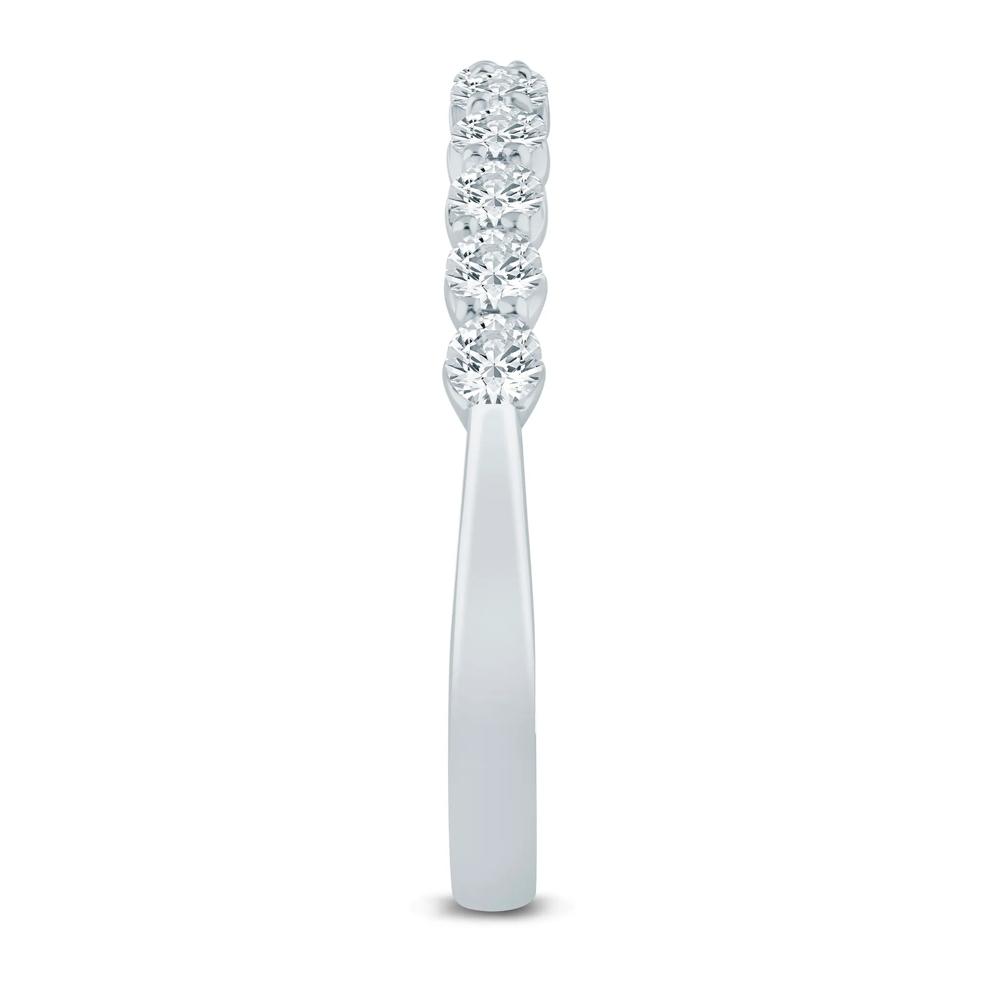 Diamond Shared Prong Wedding Band in 14K White Gold (1/2 ct. tw.) – Image 3 of 3