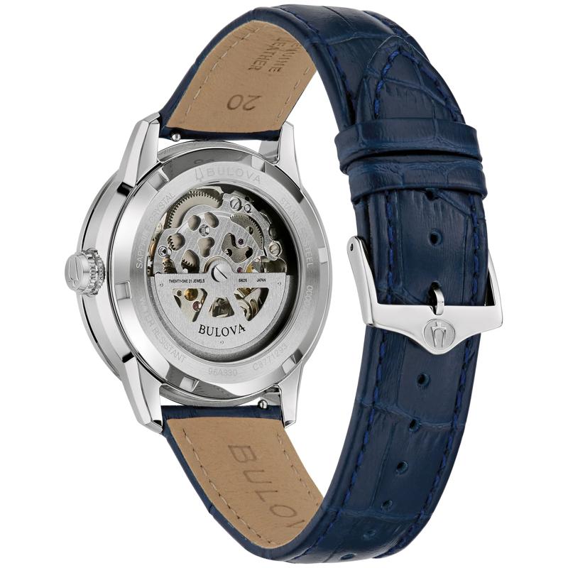 Men&#39;s Sutton Watch in Blue Leather – Image 3 of 3