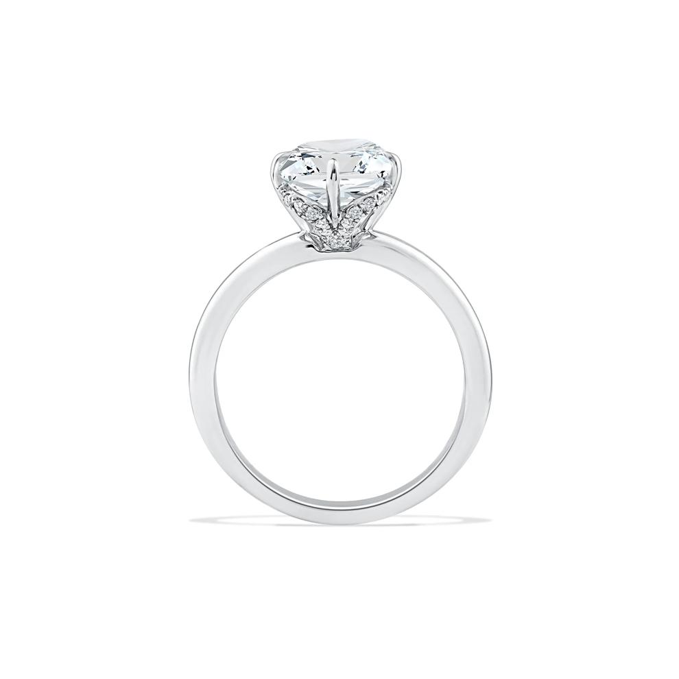Lab Grown Diamond Composite Elongated Cushion Engagement Ring in 14K White Gold (3 1/8 ct. tw.) – Image 2 of 4