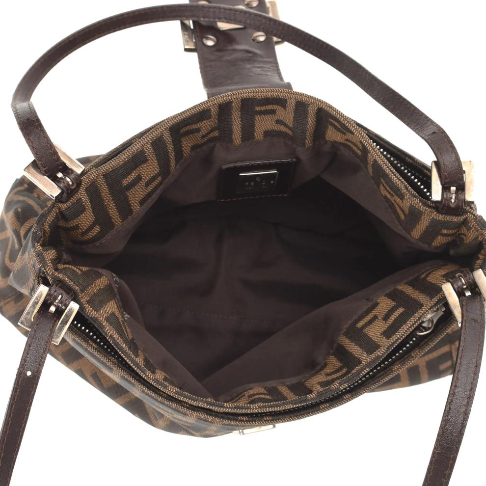 Pre-Owned Fendi Zucca Canvas Shoulder Bag Small Shoulder – Image 3 of 8