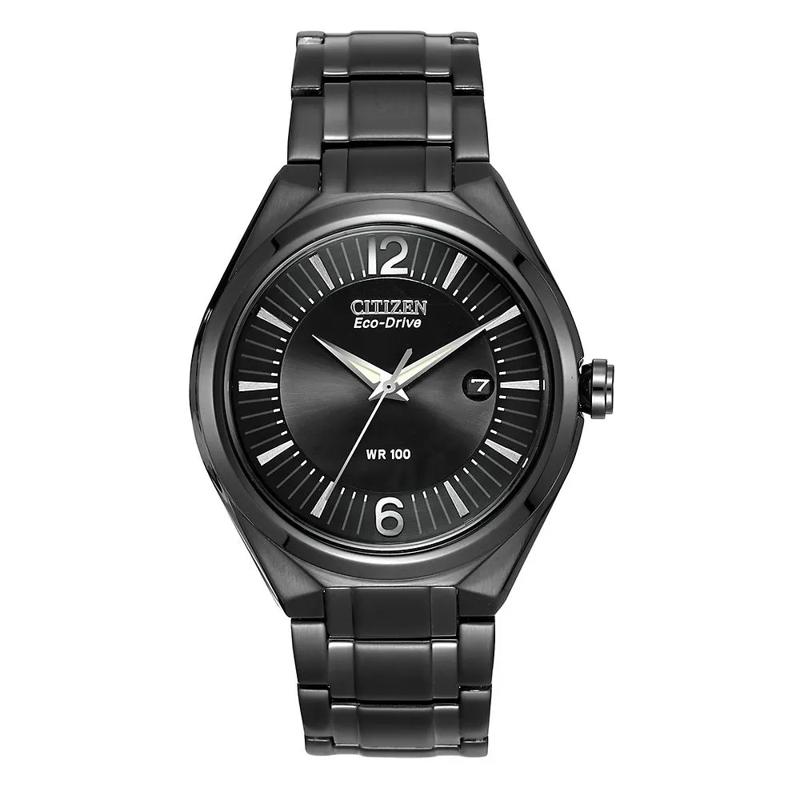 Men&rsquo;s Watch &amp; Bracelet Set in Black Ion-Plated Stainless Steel – Image 2 of 2