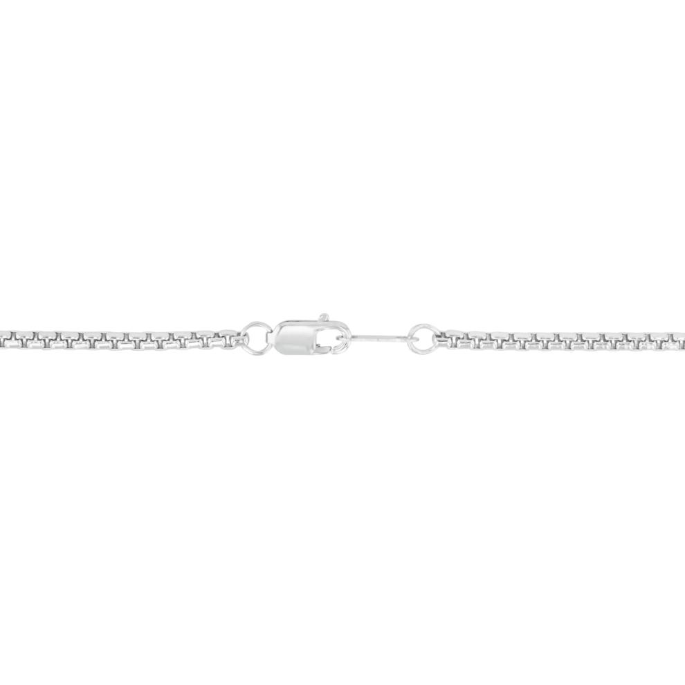 Men's Rolo Box Chain in Sterling Silver, 22" – Image 2 of 2
