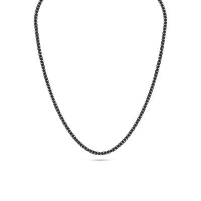 Black Diamond Necklace in Sterling Silver (2 ct. tw.)