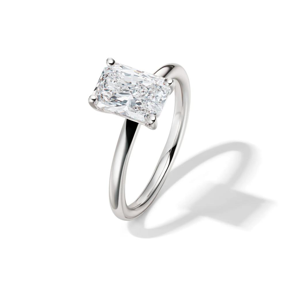 Lab Grown Diamond Radiant-Cut Solitaire Ring in Platinum (2 ct.) – Image 4 of 4