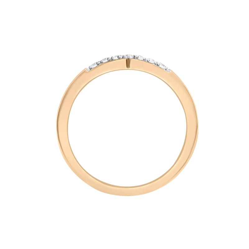 Diamond &#39;V&#39; Ring in Vermeil &#40;1/10 ct. tw.&#41; – Image 2 of 7