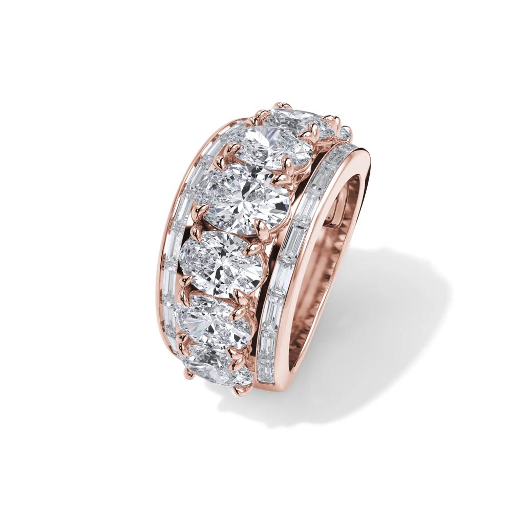 Lab Grown Diamond Multi-Row Anniversary Band in 14K Rose Gold (6 ct. tw.) – Image 4 of 4