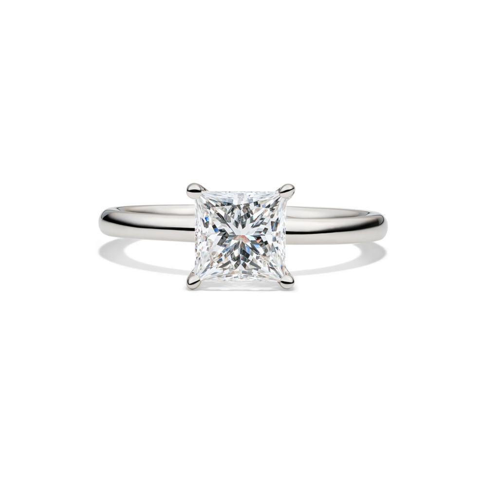 Lab Grown Diamond Princess-Cut Solitaire Engagement Ring in Platinum (1 1/2 ct.) – Image 1 of 4