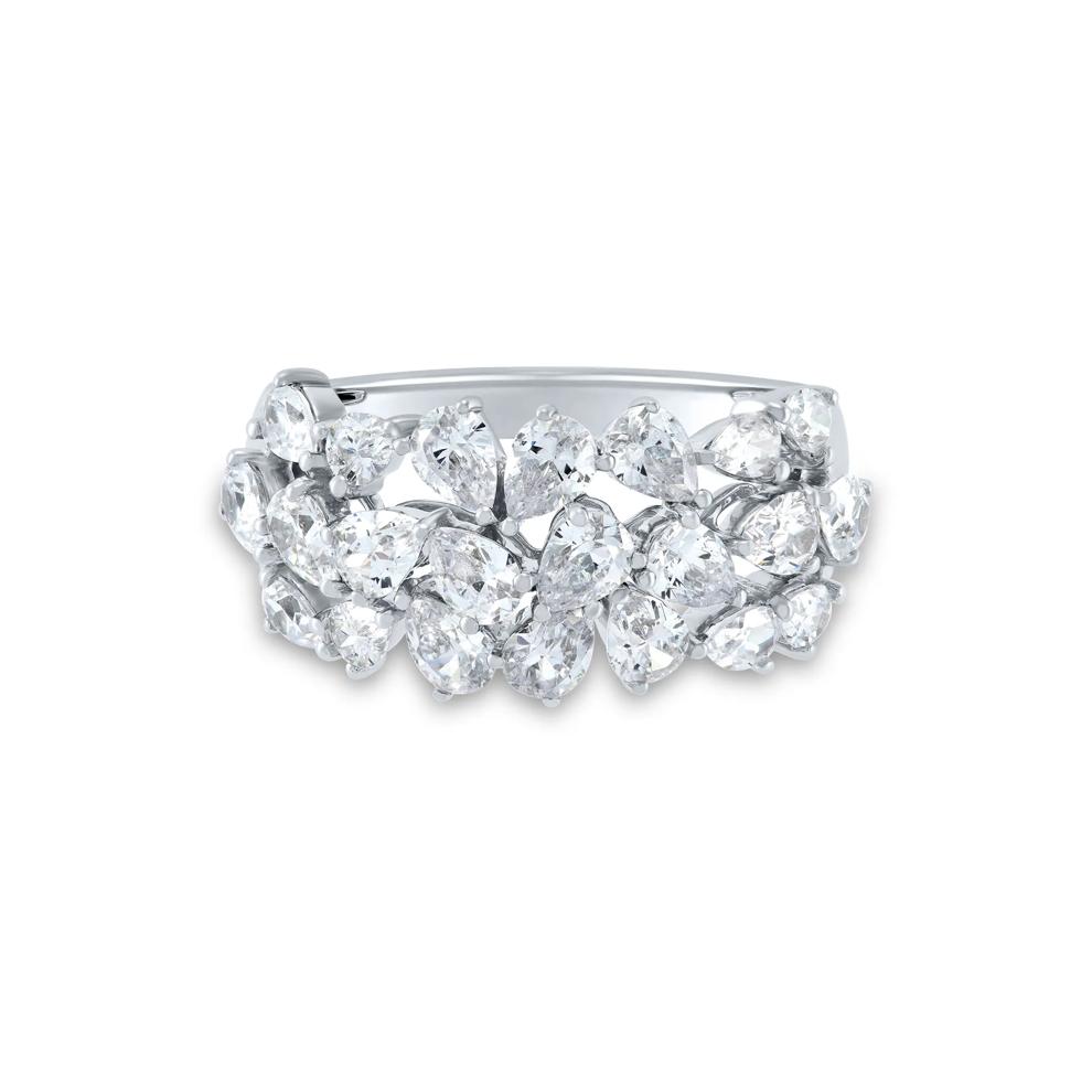 Lab Grown Diamond Three-Row Ring in 14K White Gold (2 ct. tw.) – Image 1 of 3